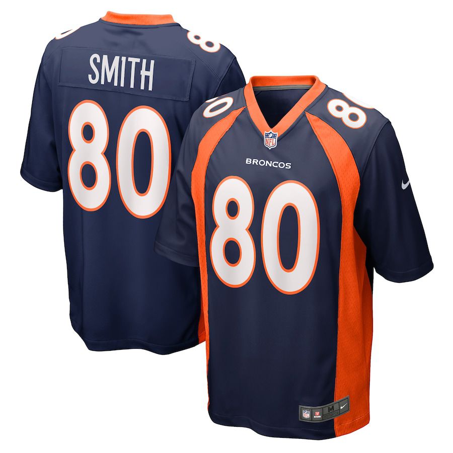 Men Denver Broncos 80 Rod Smith Nike Navy Retired Player NFL Jersey